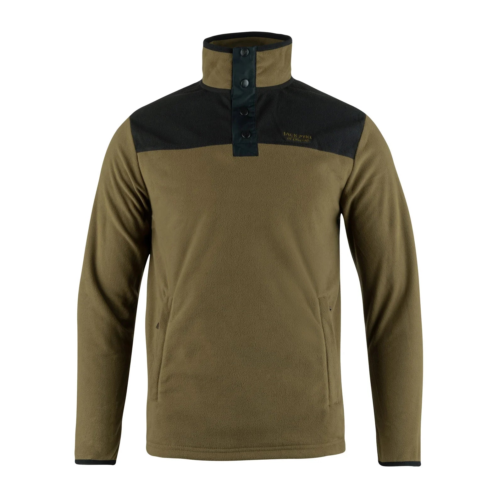 Jack Pyke Snap Neck Fleece Top - Dark Mustard