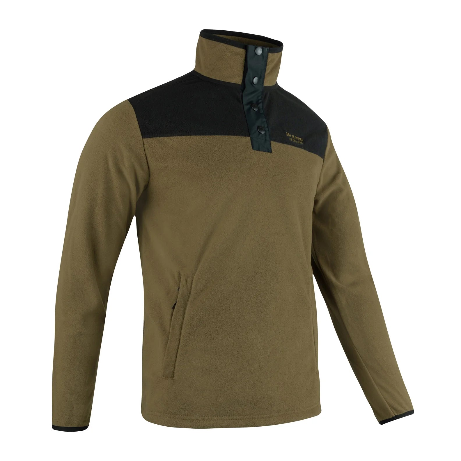 Jack Pyke Snap Neck Fleece Top - Dark Mustard