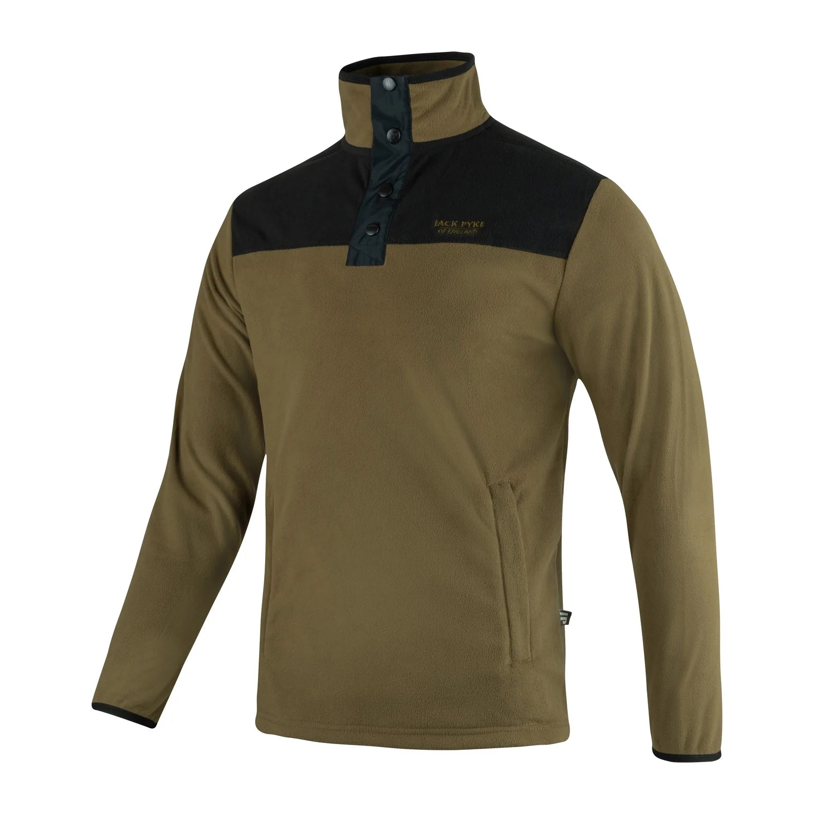 Jack Pyke Snap Neck Fleece Top - Dark Mustard