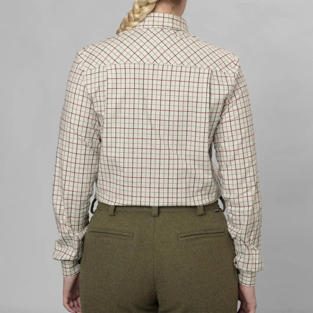 Seeland Kerry Ladies Shirt - Cabernet/Blue Check