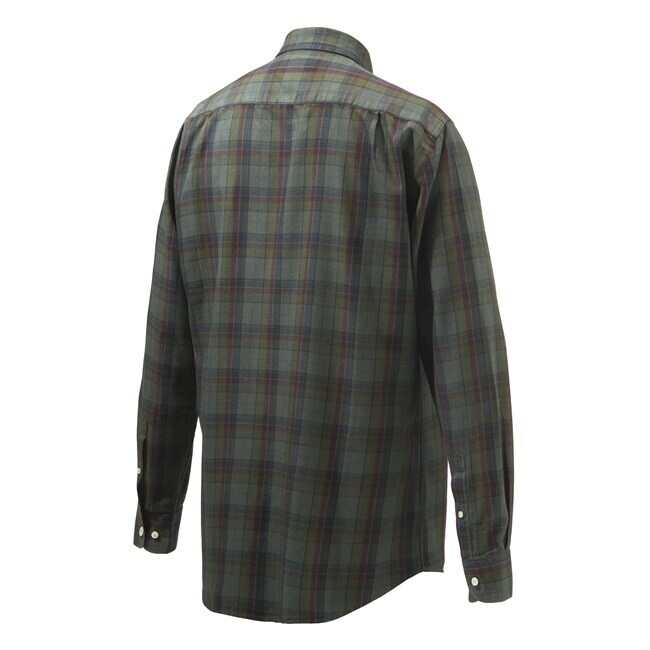 Beretta Wood Button Down Shirt - Green & Red Moss