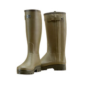 Le Chameau Men's Chasseur Neo Wellington Boots - Vert Vierzon (Black Neoprene)