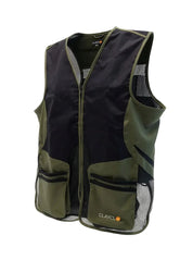 Clayclo Men's Olympia Pro Shell Vest - Olive Green & Black Mesh