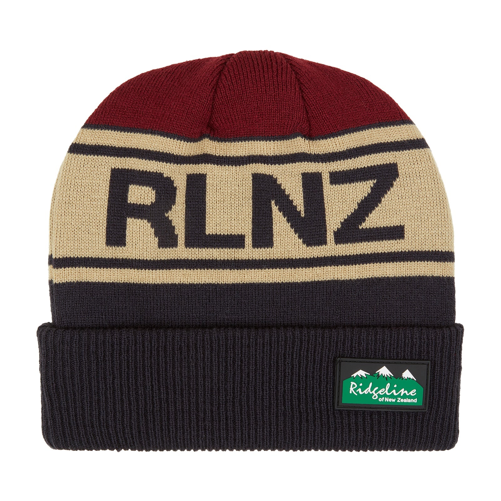 Ridgeline RLNZ Knitted Beanie - Navy Multi