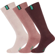 Ridgeline Cotton Work Socks Full Length 3 Pack - Oxblood