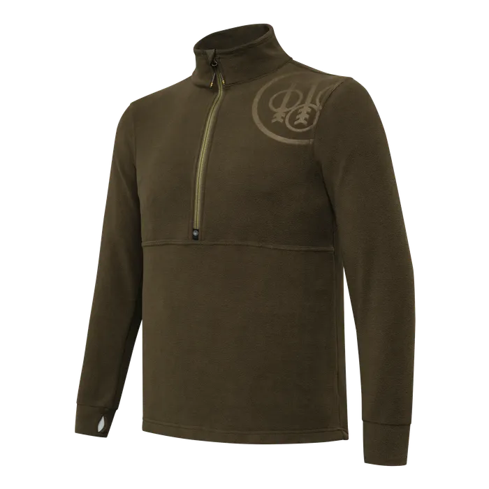 Beretta HP Logo Half Zip - Green Moss