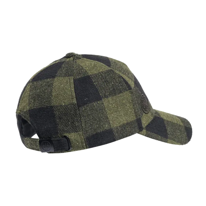 Beretta Lodge Checkered Cap - Green Moss Check