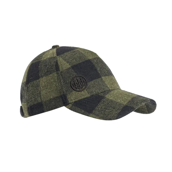 Beretta Lodge Checkered Cap - Green Moss Check
