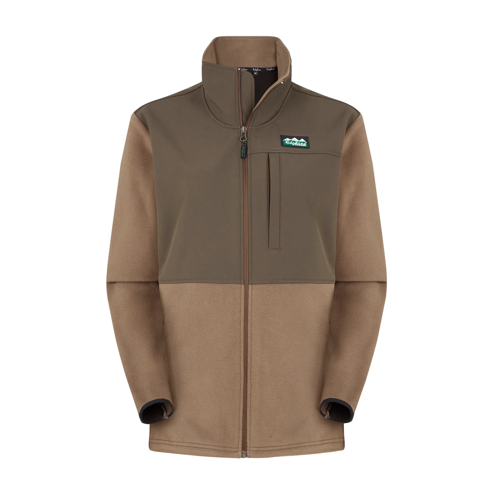 Ridgeline Women's Hybrid Fleece Jacket - Bark/Light Bark