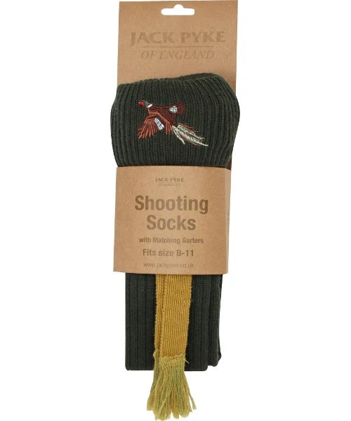 Jack Pyke Pheasant Shooting Socks - Green