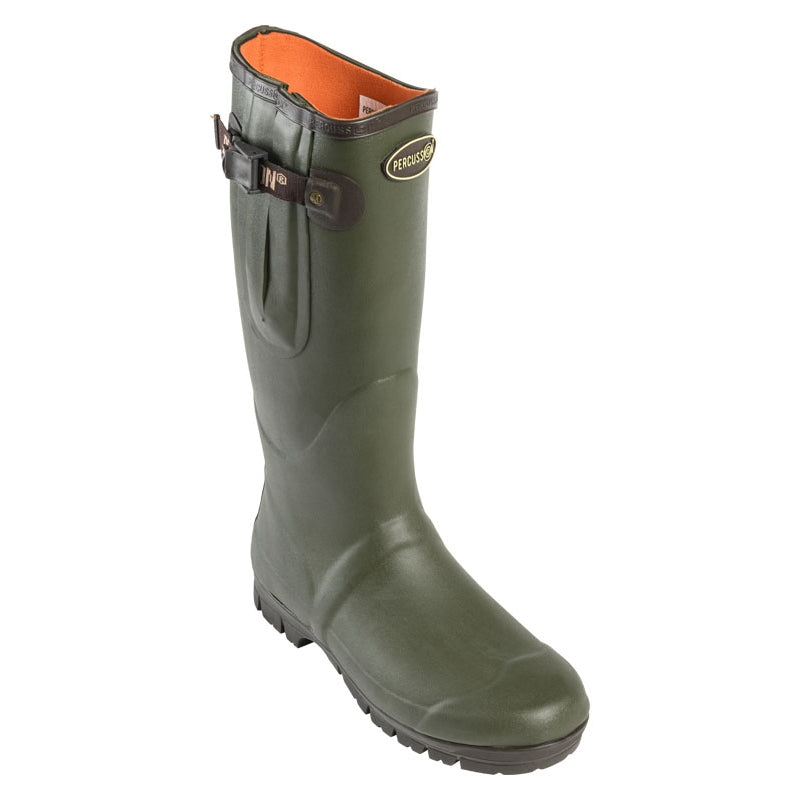 Percussion Sologne Neoprene Wellingtons - Khaki