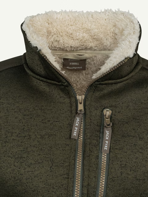 Jack Pyke Ladies Scandinavian Fleece Jacket - Dark Olive