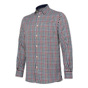 Beretta Ellis Shirt - White & Bordeaux Check