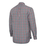 Beretta Ellis Shirt - White & Bordeaux Check