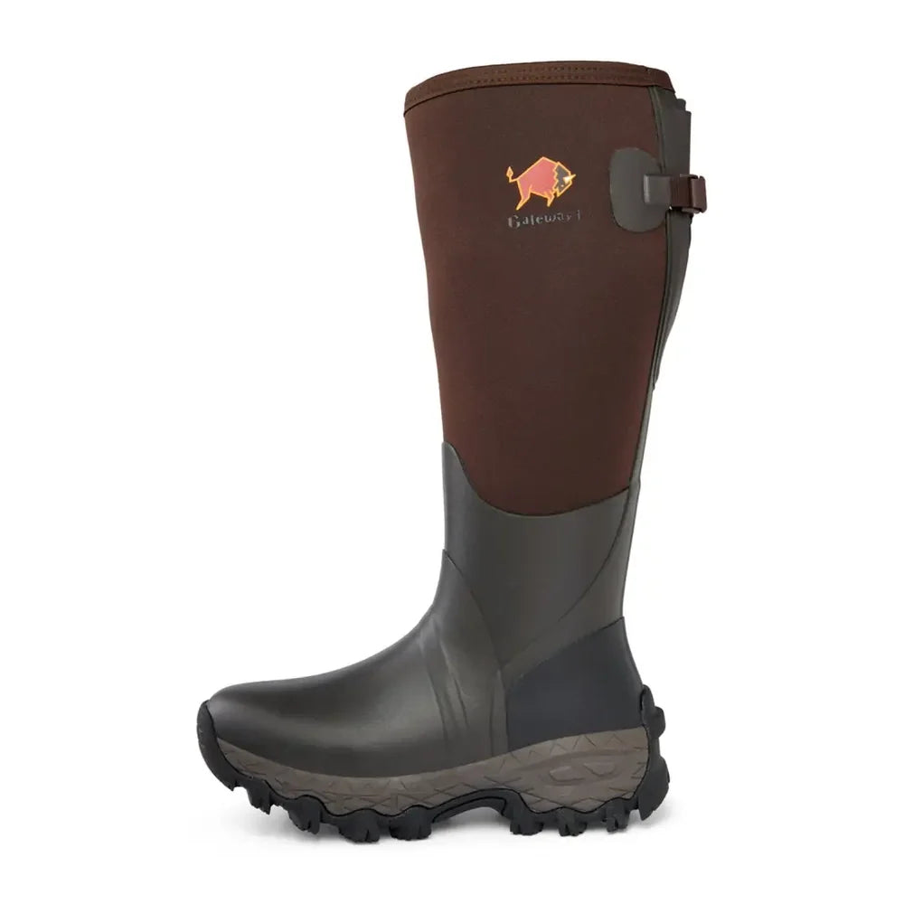 Gateway1 Woodwalker Wide Lady 17" Wellingtons - Dark Brown