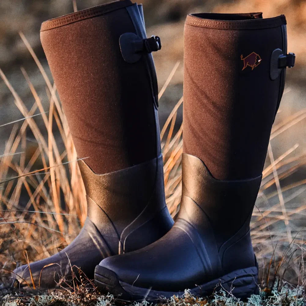 Gateway1 Woodwalker Wide Lady 17" Wellingtons - Dark Brown