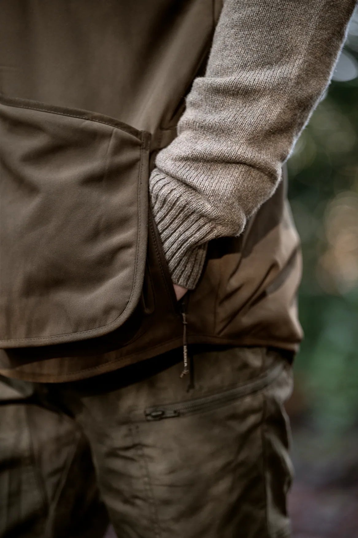 Harkila Skye Shooting Waistcoat - Willow Green