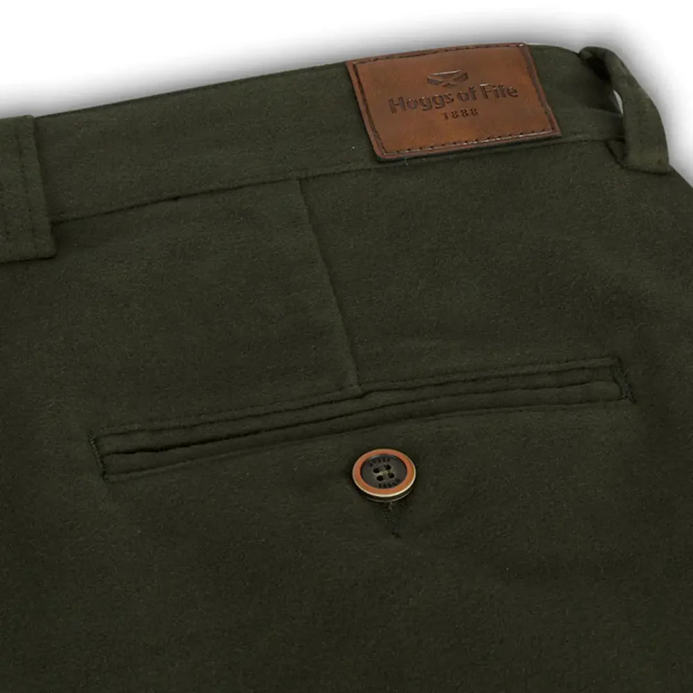 Hoggs of Fife Monarch II Moleskin Trousers - Dark Olive