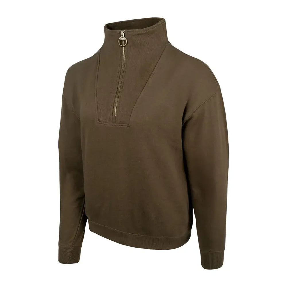 Jack Pyke Ladies Half Zip Sweatshirt - Olive
