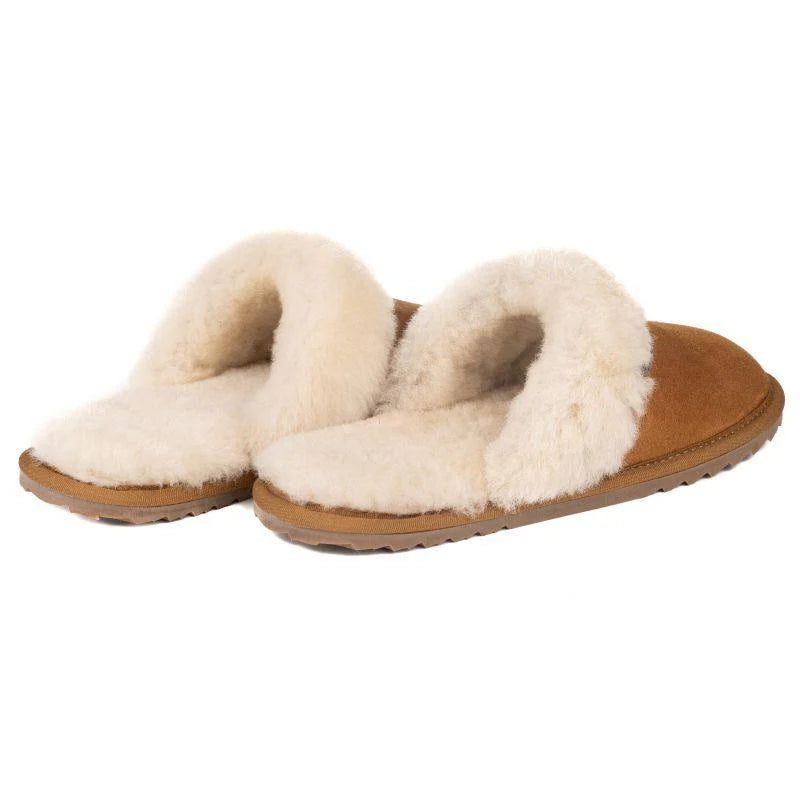 Le Chameau Ladies Mule Maison Slippers - Tan