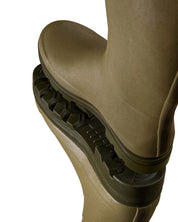 Le Chameau Men's Chasseur Neo Wellington Boots - Vert Vierzon (Black Neoprene)