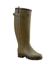 Le Chameau Women's Chasseur Neo Wellington Boots - Vert Vierzon (Black Neoprene)