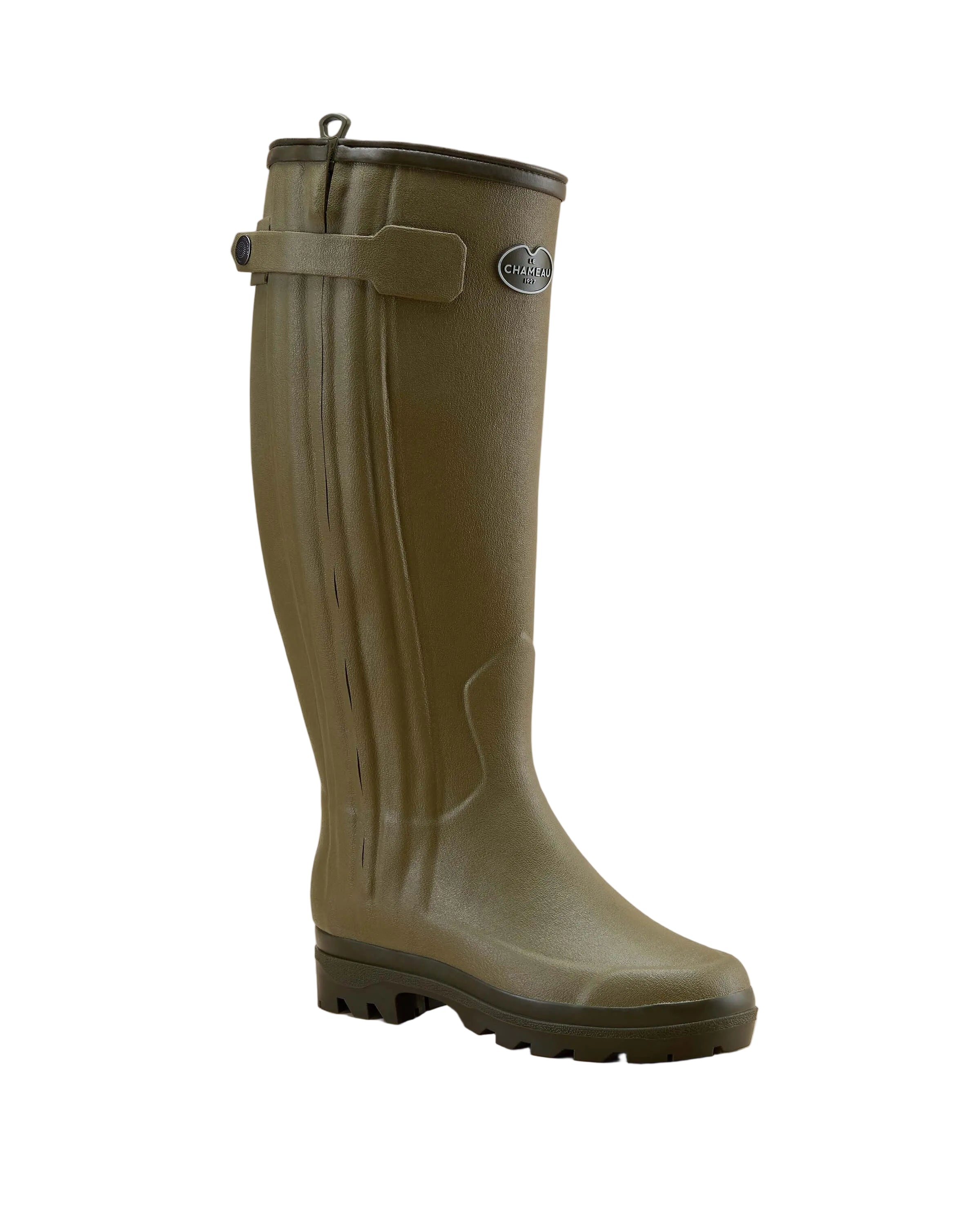 Le Chameau Women's Chasseur Neo Wellington Boots - Vert Vierzon (Black Neoprene)