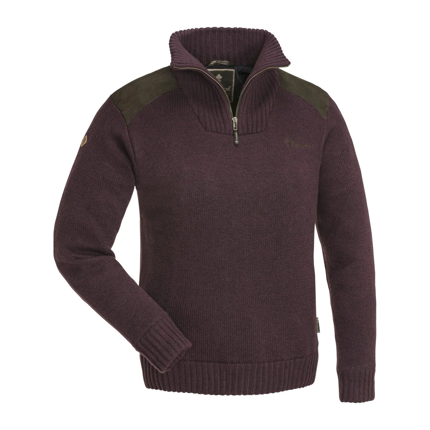 Pinewood Ladies Hurricane Sweater - Dark Burgundy Melange