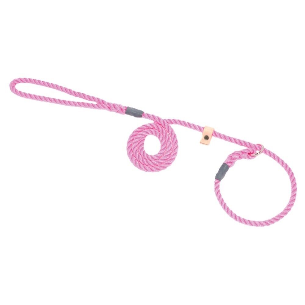Bisley Braid 8mm Dog Slip Lead - Pink