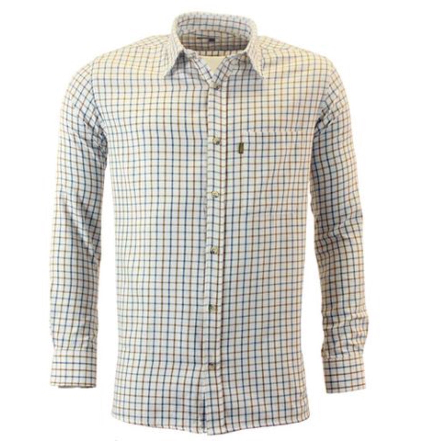 Game Tattersall Shirt - Brown/Navy Check
