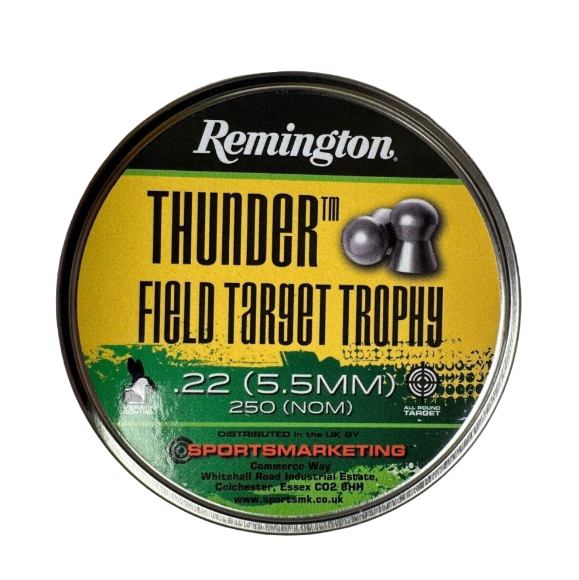 Remington Thunder Field Target Trophy .22 Pellets - 250 Pieces