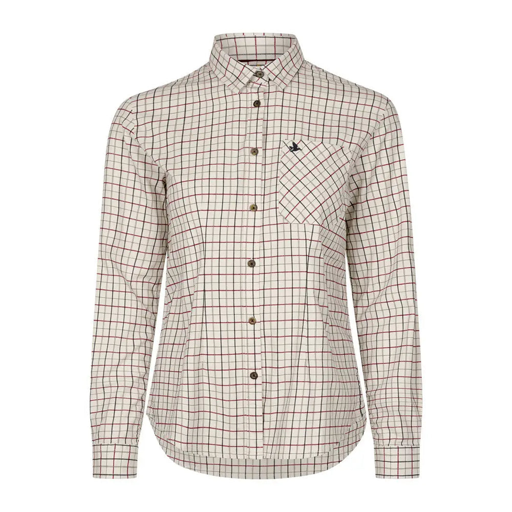 Seeland Kerry Ladies Shirt - Cabernet/Blue Check