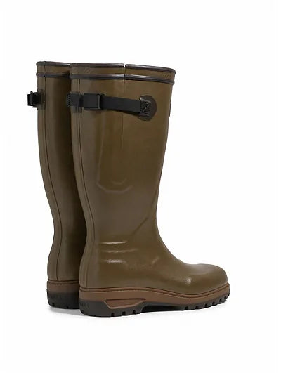 Aigle Parcours 3 Wellington Boots with Neomesh Lining - Vert Olive