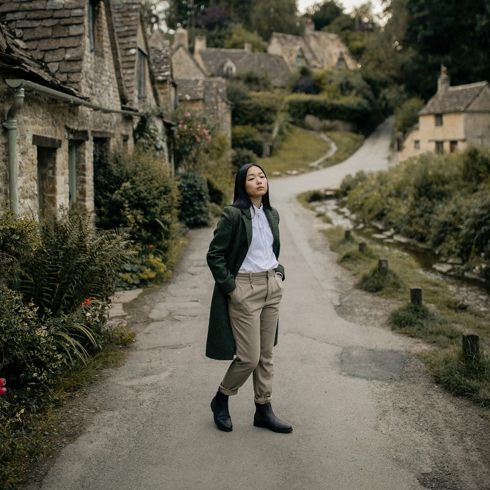 Le Chameau Jameson Women's Suede Chelsea Boots - Marron Fonce