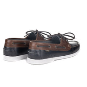 Le Chameau Galion Femme Deck Shoes - Bleu/Marron