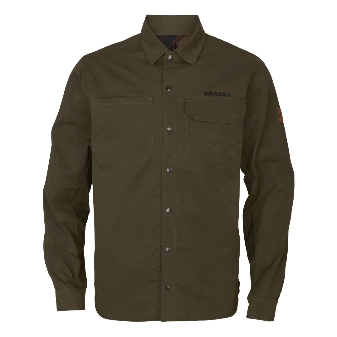 Harkila Eirik Reversible Shirt Jacket - Dark Warm Olive/Burgundy