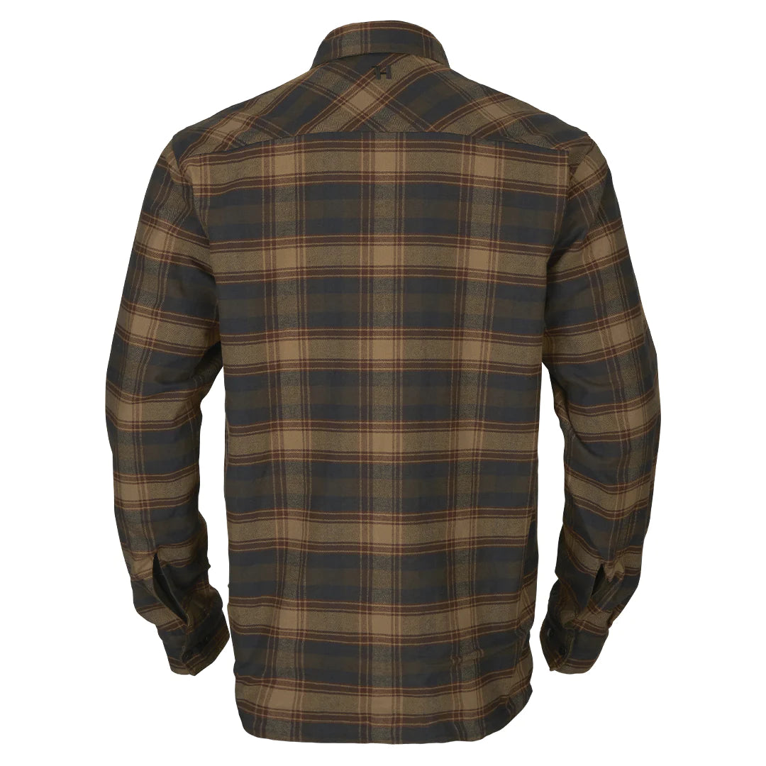 Harkila Eirik Reversible Shirt Jacket - Dark Warm Olive/Burgundy