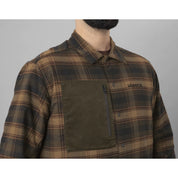 Harkila Eirik Reversible Shirt Jacket - Dark Warm Olive/Burgundy