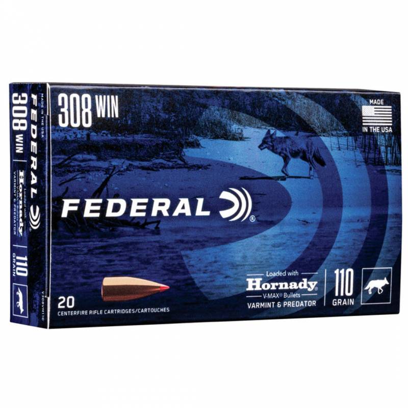 Federal Hornady 308 V Max 110 Grain