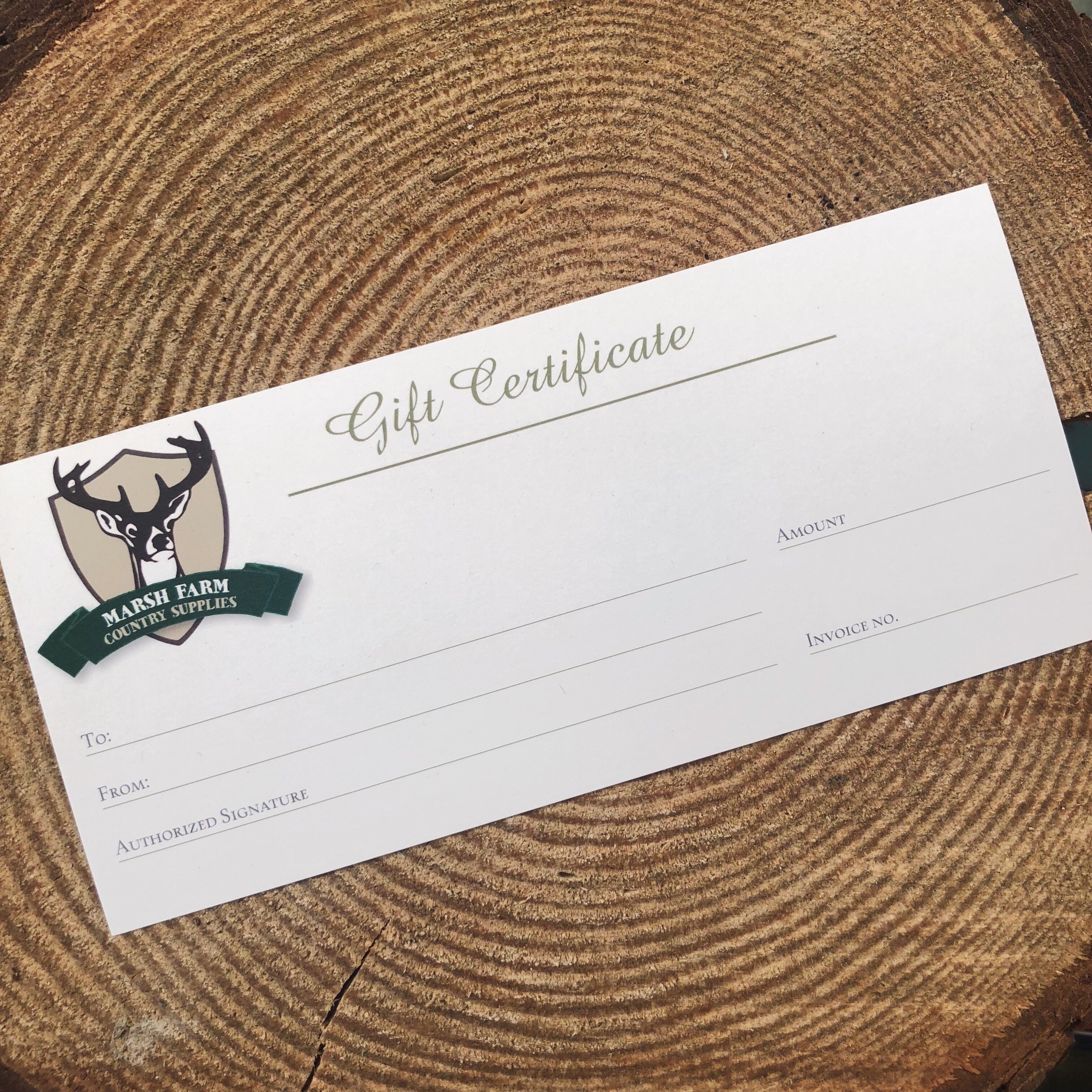 Marsh Farm Gift Card/Voucher