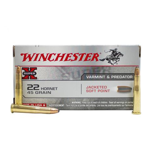 Winchester 22 Hornet 45 Grain Jacketed Soft Point Bullets