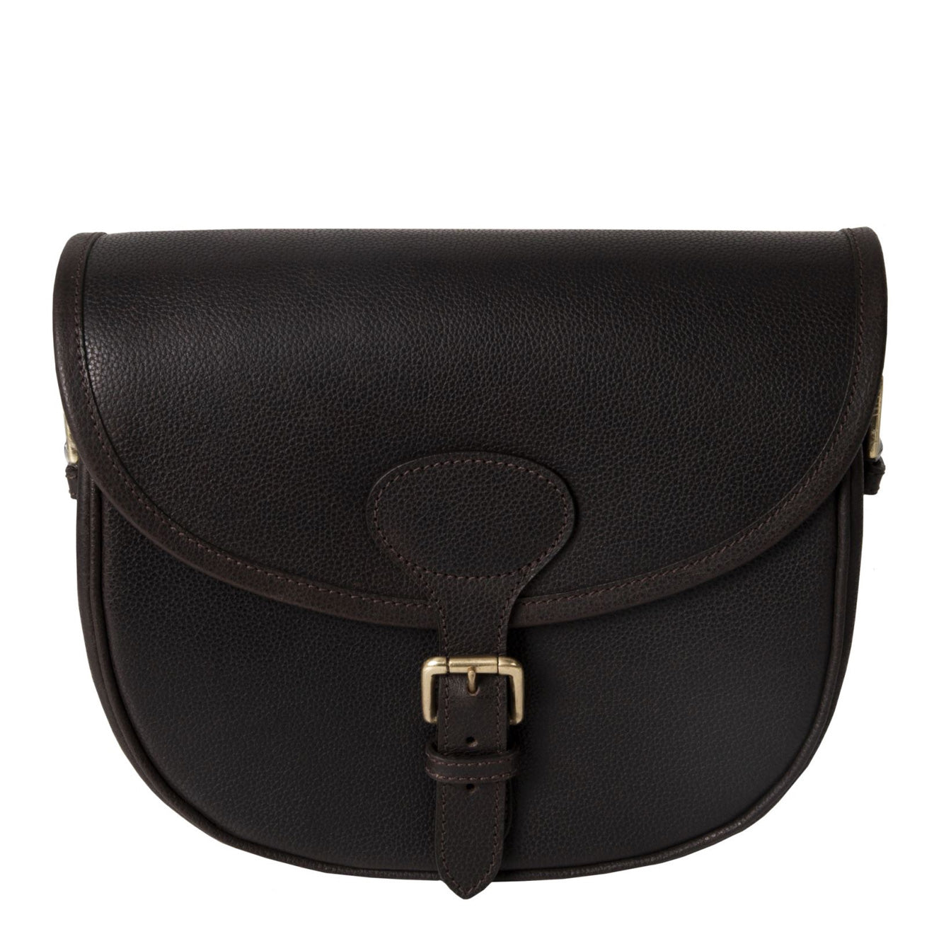 GMK Wickham Leather Cartridge Bag - Dark Brown