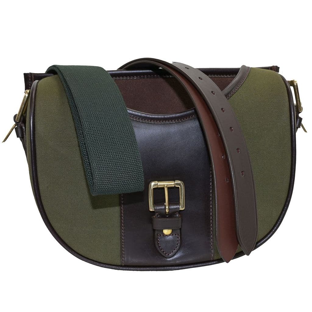 GMK Stockbridge Canvas & Leather Cartridge Bag - Green