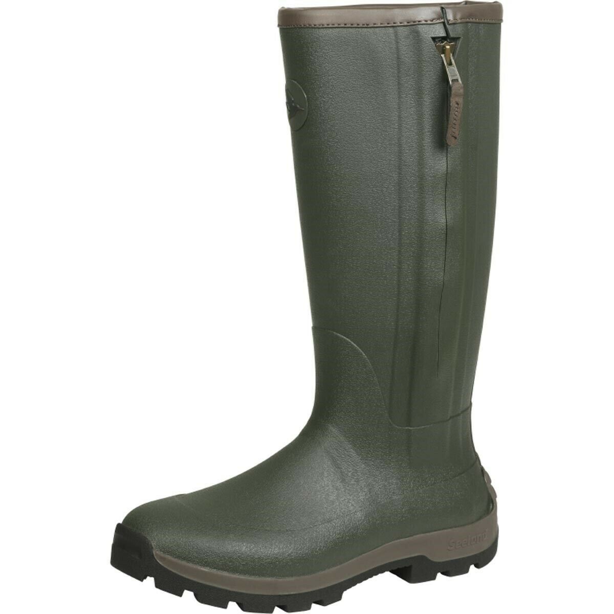 Seeland Noble Zip Wellington Boots - Dark Olive