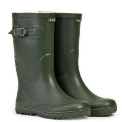 Aigle Kids WoodyPop Wellies - Khaki