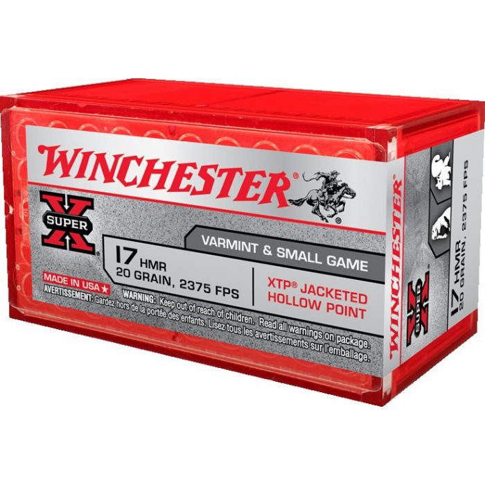 Winchester 17 HMR 20 Grain Jacketed Hollow Point